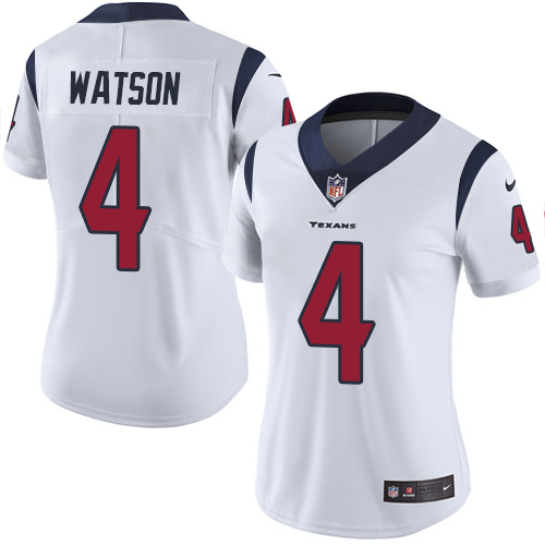 Women Houston Texans #4 Watson white Nike Vapor Untouchable Limited NFL Jersey